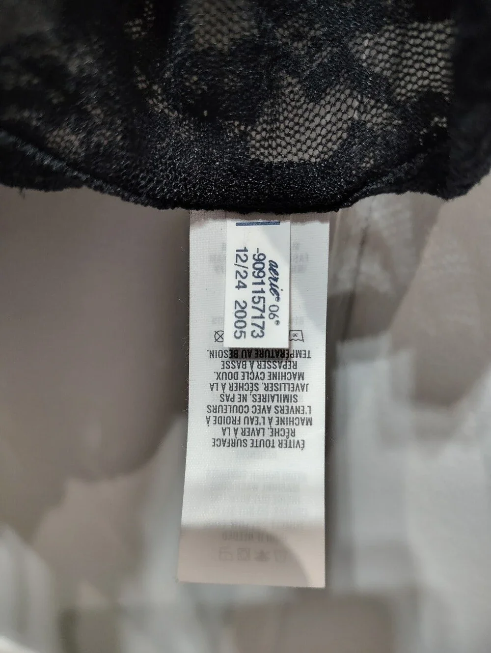 Aerie Black Lace Maxi Dress XL Sheer Overlay Slip Boho Festival Resort Vacation - Picture 7 of 11